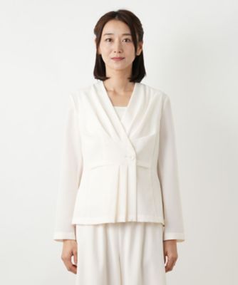 Burberrys ノーカラージャケット グレー 花柄 L 13 アセテート Burberrys ノーカラージャケット グレー 花柄 L 13 アセテート