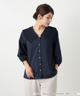 ジョーゼットオーバーラップブラウス | allureville (Women