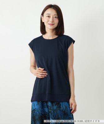 レリアン Leilian シャーリングスリーブカットソー【THE NEW】 （チャコールグレー） レリアン Leilian シャーリングスリーブカットソー【THE NEW