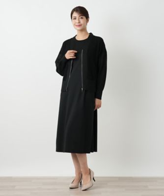 ジップカーディガン【Leilian WHITE LABEL