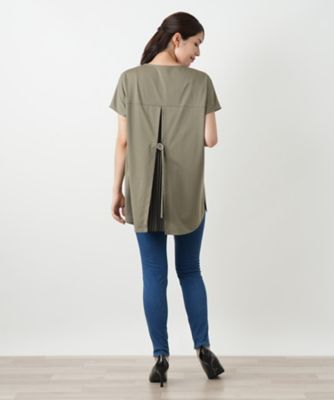 バック切替キーネックブラウス | Leilian (Women)/レリアン
