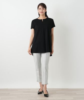 バック切替キーネックブラウス | Leilian (Women)/レリアン