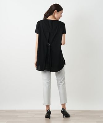 Leilian / レリアン バック切替キーネックブラウス バック切替キーネックブラウス|レリアン プラスハウス
