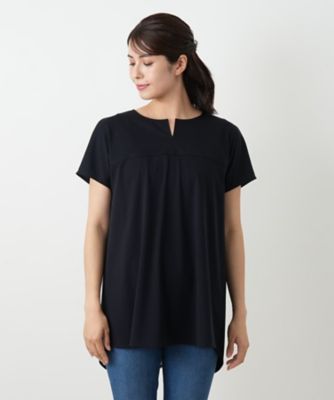 Leilian / レリアン バック切替キーネックブラウス バック切替キーネックブラウス|レリアン プラスハウス