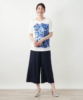 ROCHAS premiere  レリアン　半袖カットソー　定価24150 プリントカットソー【ROCHAS Premiere