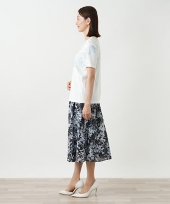 ペイズリー刺繍カットソー【ROCHAS Premiere