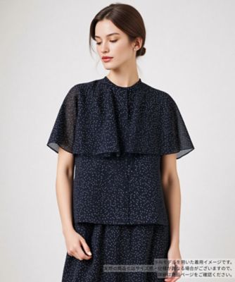 BOURGE (Women)/ブールジュ ドットレイヤードブラウス 39ネービーブルー トップス【三越伊勢丹/公式】