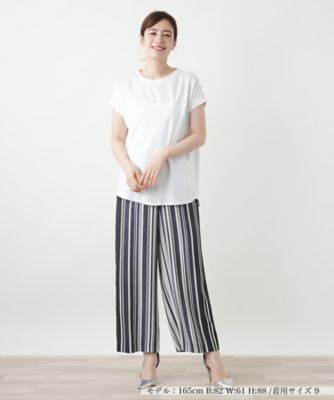 異素材切替カットソー