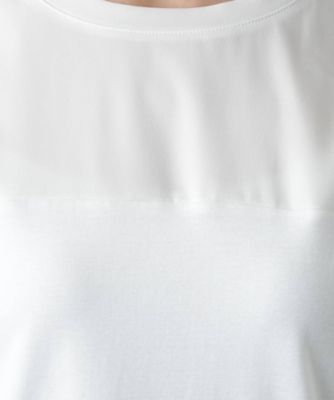 異素材切替カットソー