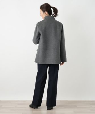 カシミヤスタンドカラーショートコート | Leilian (Women)/レリアン