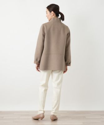 美品✨ レリアン　17+ 　近年モデル　カシミヤ スタンドカラーコート カシミヤスタンドカラーコート【深喜毛織 】 | Leilian (Women