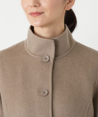 カシミヤスタンドカラーショートコート | Leilian (Women)/レリアン
