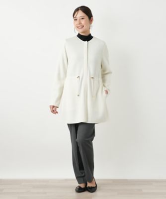 ノーカラー比翼コート | Leilian (Women)/レリアン | 三越伊勢丹