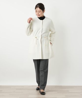 ノーカラー比翼コート | Leilian (Women)/レリアン | 三越伊勢丹