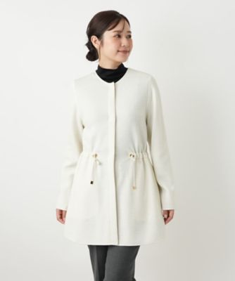 ノーカラー比翼コート | Leilian (Women)/レリアン | 三越伊勢丹