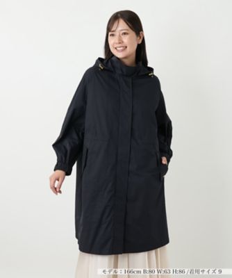 【送料無料】Leilian (Women)/レリアン フーデッド比翼コート 39ネービーブルー アウター【三越伊勢丹/公式】