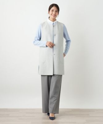 リバーシブル配色ジレ【25年10月カタログ】 | Leilian (Women