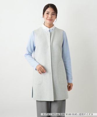 ＜Leilian (Women)＞リバーシブル配色ジレ【２５年１０月カタログ】