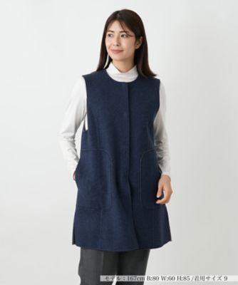 リバーシブル配色ジレ【25年10月カタログ】 | Leilian (Women