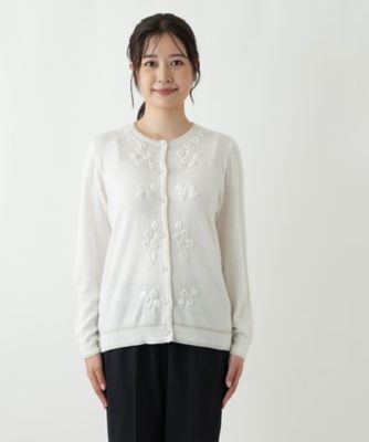 ラメ刺繍カーディガン【CORSINI ＆ PROTI】 | Leilian