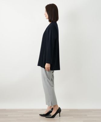 タグ付き美品　レリアン　ロシャスプレミアム　　9号ノーカラージャケット ノーカラージャケット【ROCHAS Premiere