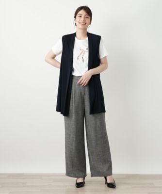 【極美品】レリアン　Leilian ボアロングベスト　ムートン 現行 極美品】レリアン Leilian ボアロングベスト ムートン 現行
