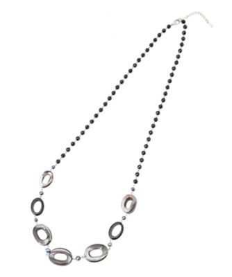＜Leilian (Women)＞オニキス淡水パールロングネックレス