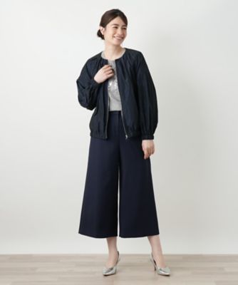ノーカラージャケット【Leilian WHITE LABEL