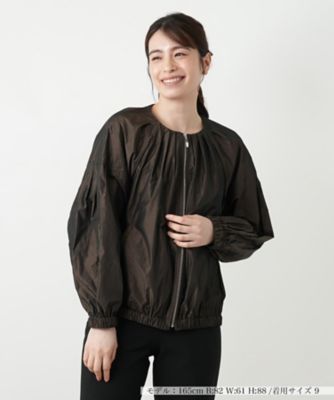 Leilian (Women)/レリアン ノーカラージャケット【Leilian WHITE LABEL】88コゲチャ コート・ジャケット【三越伊勢丹/公式】