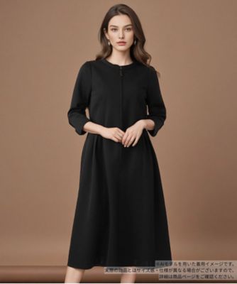 ＜BOURGE (Women)＞フロントジップフレアワンピース