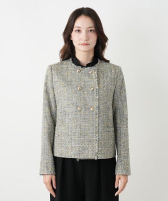 noble ノーブル Le Tinteツイードジャケット　36 ノーブル ノーブル Le Tinteツイードジャケット 36