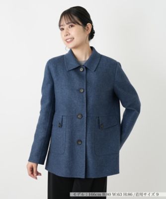 ＜Leilian (Women)＞ステンカラージャケット【ＭＡＮＩＧＬＩＡ】【ＢＯＴＴＯ　ＧＩＵＳＥＰＰＥ】