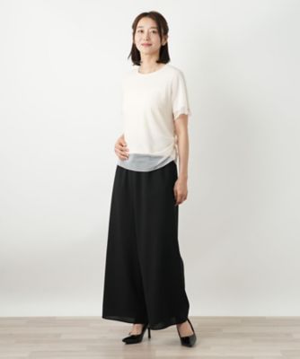 slight vogue ウールワイドパンツ カジュアルパンツ Slight Vogue ワイドパンツ 剣道パンツ カジュアルパンツ 変形