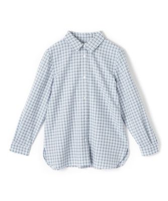 Leilian (Women)/レリアン チェックブラウス【Ｌｅｉｌｉａｎ　ＷＨＩＴＥ　ＬＡＢＥＬ】