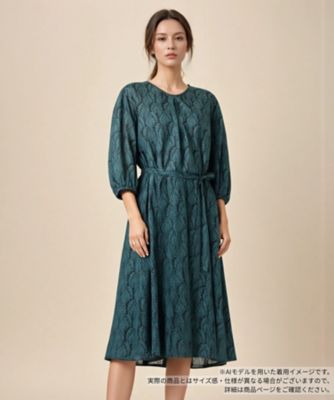 ＜BOURGE (Women)＞プリントフレアワンピース