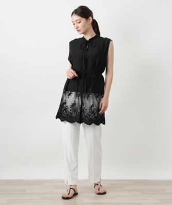 longlivethequeen ベスト レース切替ロングベスト | BOURGE (Women)/ブールジュ | 三越