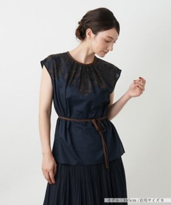 てる！LOEFF ロエフ　TW キャバリー ベスト ブラック 中古・古着通販】LOEFF (ロエフ) ギャバキャミソールベスト