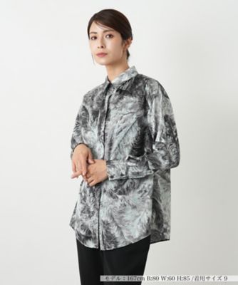 BOURGE (Women)/ブールジュ プリントシャツブラウス 95グレー トップス【三越伊勢丹/公式】