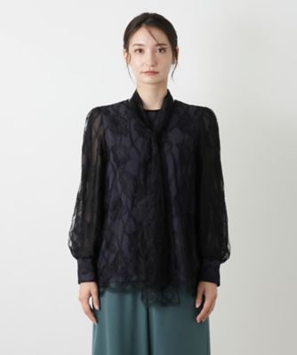 チュールボウタイブラウス | BOURGE (Women)/ブールジュ | 三越伊勢丹
