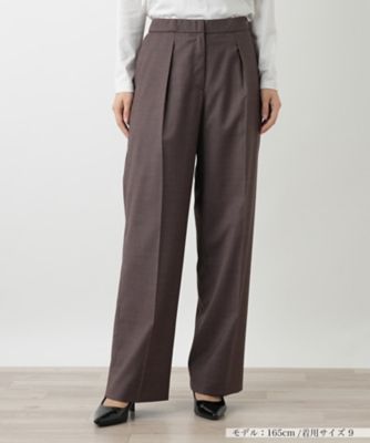 BOURGE (Women)/ブールジュ センタープレスパンツ 86コゲチャ パンツ・ズボン【三越伊勢丹/公式】