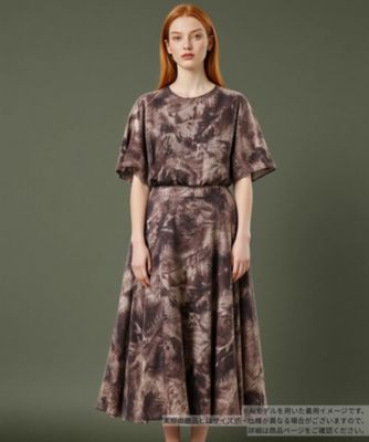 ＜BOURGE (Women)＞プリントワンピース