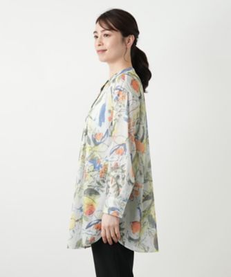 レリアンROCHAS Premier コンビ二ットブラウス長袖 9号 レリアンROCHAS Premier コンビ二ットブラウス長袖 9号 レリアン