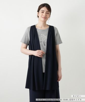 HIROKO BIS / ヒロコビス フェイクファーフードベスト /洗える フェイクファーフードベスト ／洗える | HIROKO BIS (Women