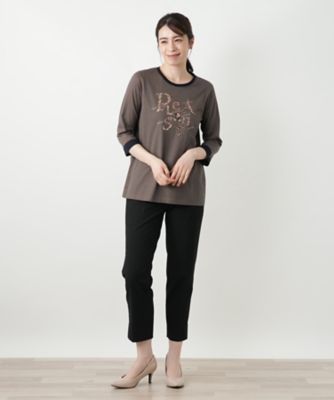 【美品】レリアン　MUSE BY ROCHAS パーカー 異素材ドッキングパーカー【MUSE BY ROCHAS Premiere】|レリアン