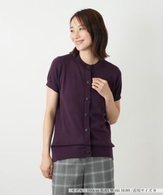 ＜Leilian (Women)＞半袖ニットカーディガン