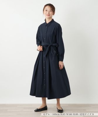 ＜Leilian (Women)＞シャツワンピース【Ｌｅｉｌｉａｎ　ＷＨＩＴＥ　ＬＡＢＥＬ】