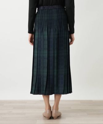 チェックプリーツスカート【Leilian WHITE LABEL