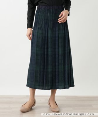 ＜Leilian (Women)＞チェックプリーツスカート【Ｌｅｉｌｉａｎ　ＷＨＩＴＥ　ＬＡＢＥＬ】