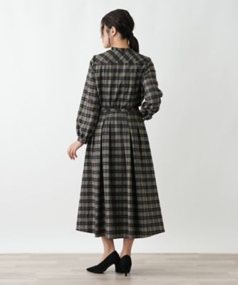 ラメチェックフレアスカート【Leilian WHITE LABEL