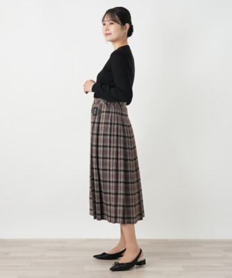 チェックプリーツスカート | Leilian (Women)/レリアン | 三越伊勢丹
